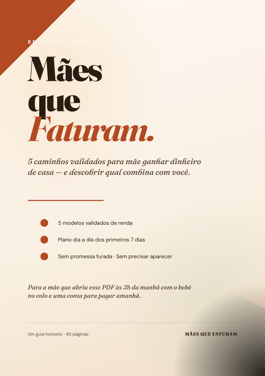 Capa do ebook Mães que Faturam